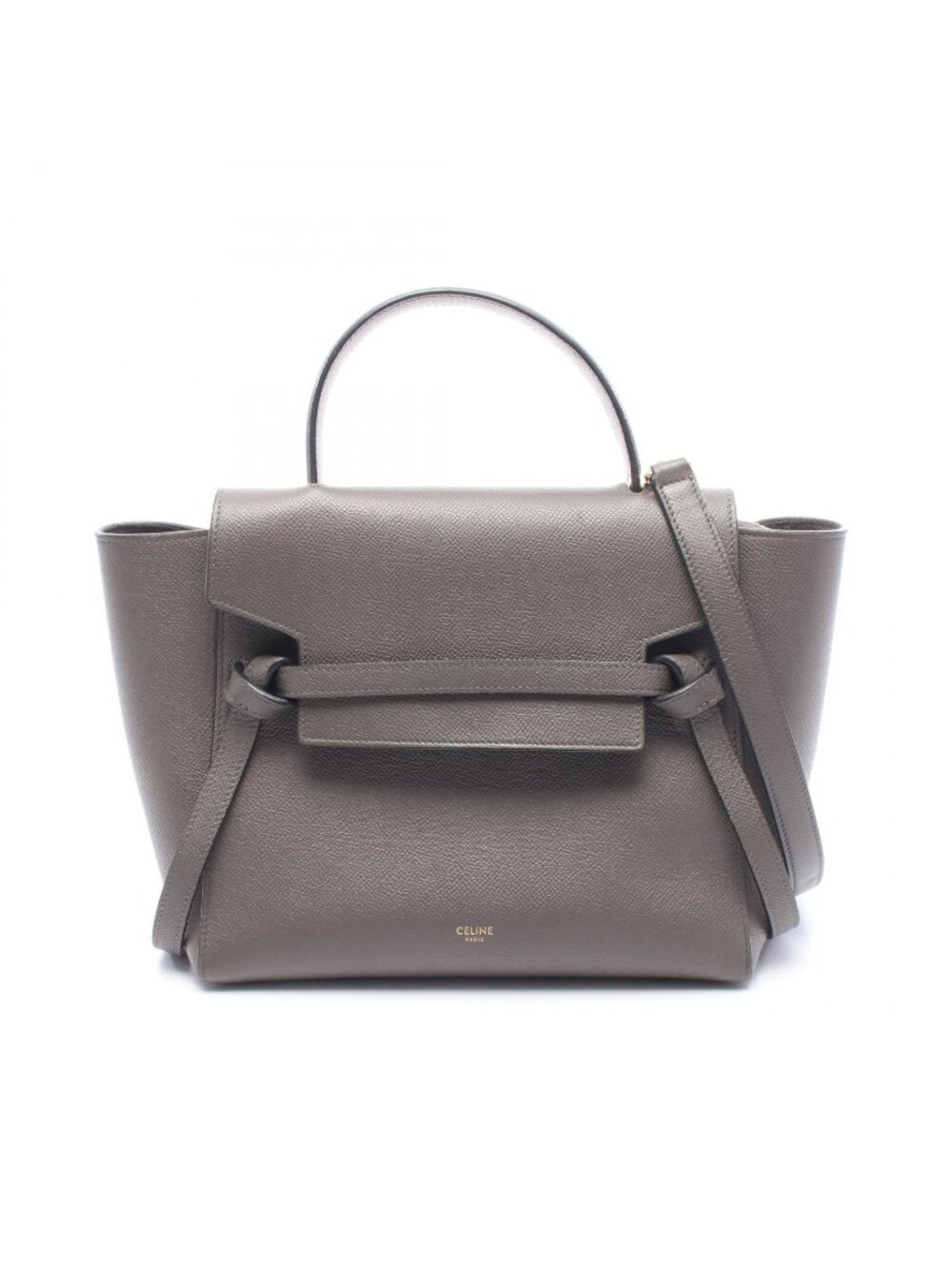 Celine Belt Bag Micro 2-Way Gray Leather